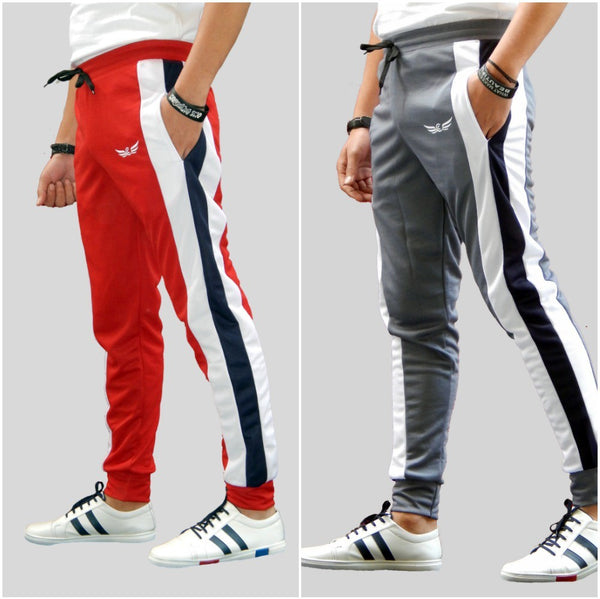 Men Colorblock Grey/Red...