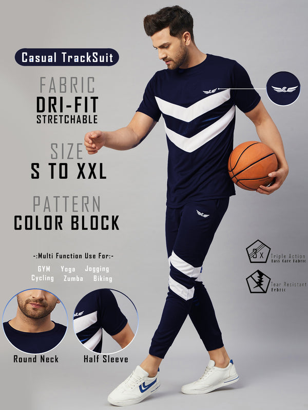 Colorblock Men Co-ord...