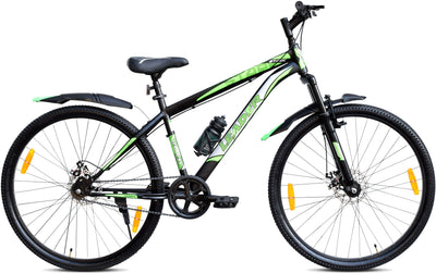 Stark 29T MTB Cycle Bike with Dual Disc Brake and Complete Accessories, 29" Mountain Cycle, Single Speed, Black