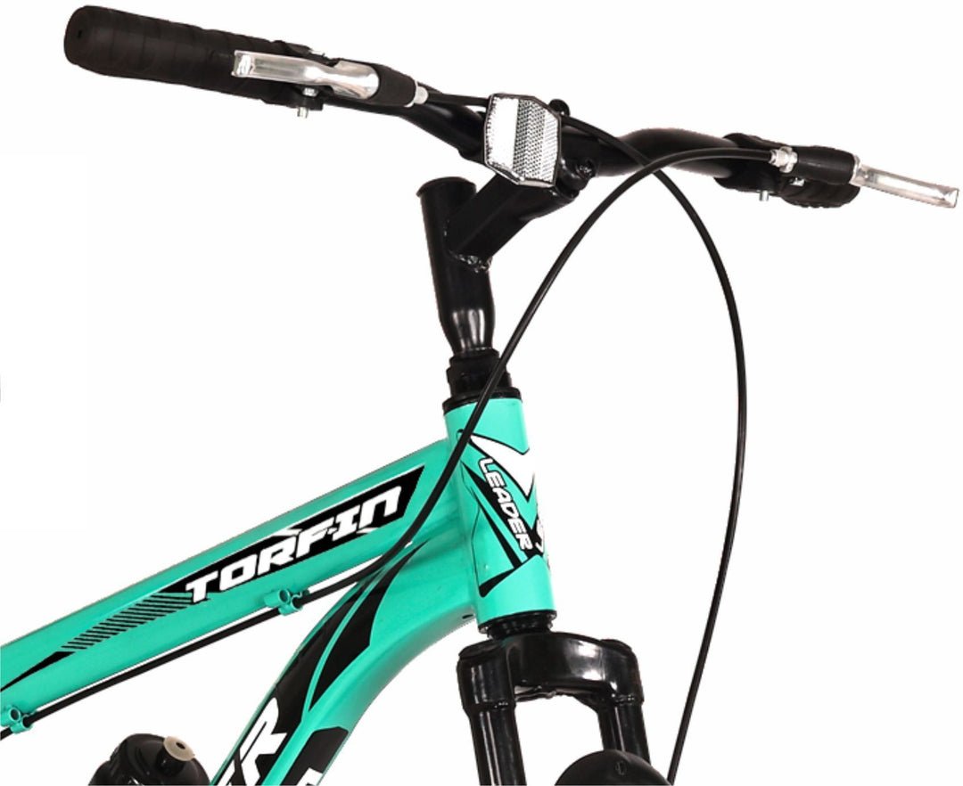 Torfin 26T MTB Bicycle without Gear, Single Speed with FS DD Brake, 26" Mountain Cycle, Single Speed, Black-Green