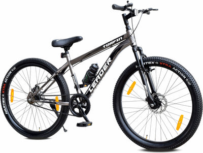 Torfin 26T MTB Cycle with Dual Disc Brake, Front Suspension, 26" Mountain Cycle, Single Speed, Grey