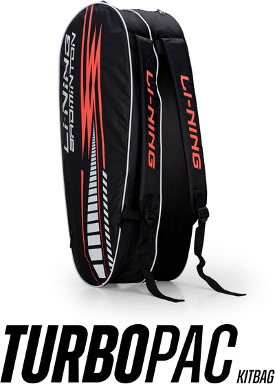 Li-Ning TurboPac Badminton Kit Bag (Black) (Size - L/50 L)