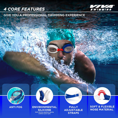 Anti Fog & Fully Adjustable Swimming Goggles