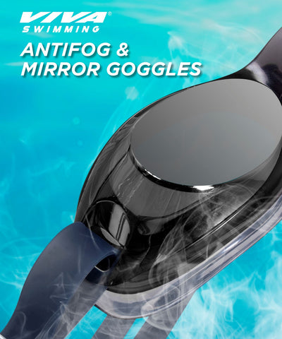 Anti Fogg & U.V Protective Swimming Goggles with Box