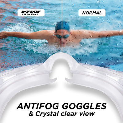 Anti-Fog Swimming Goggles with Protection Case
