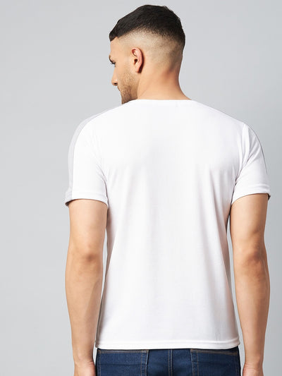 Color Block V Neck T-shirt (Navy White) (Pack of 2)